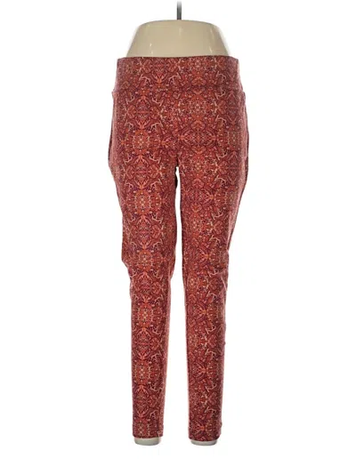 Pre-owned Terra & Sky Leggings In Red