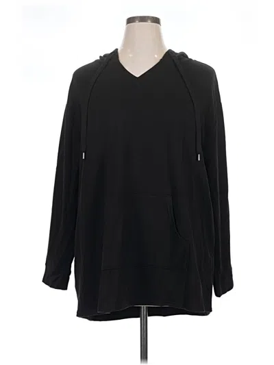 Pre-owned Terra & Sky Pullover Hoodie In Black