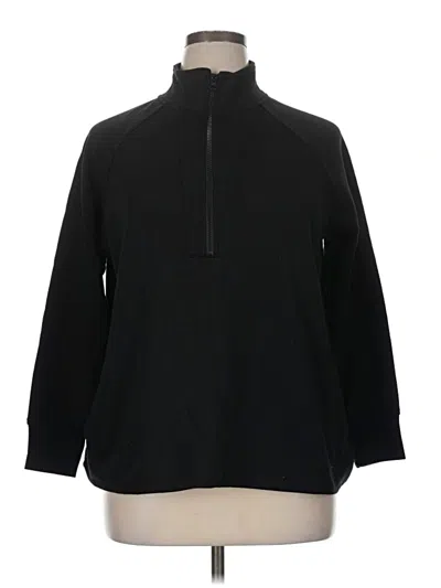 Pre-owned Terra & Sky Pullover Sweater In Black