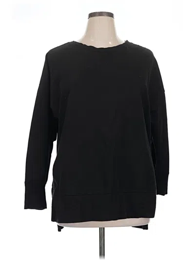 Pre-owned Terra & Sky Pullover Sweater In Black