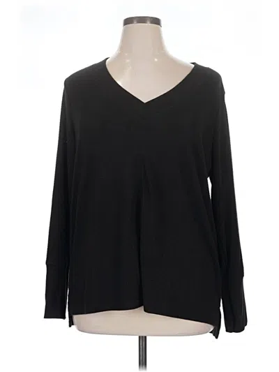 Pre-owned Terra & Sky Pullover Sweater In Black