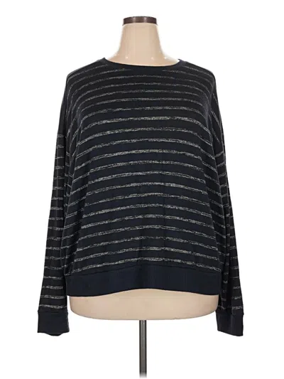 Pre-owned Terra & Sky Pullover Sweater In Black