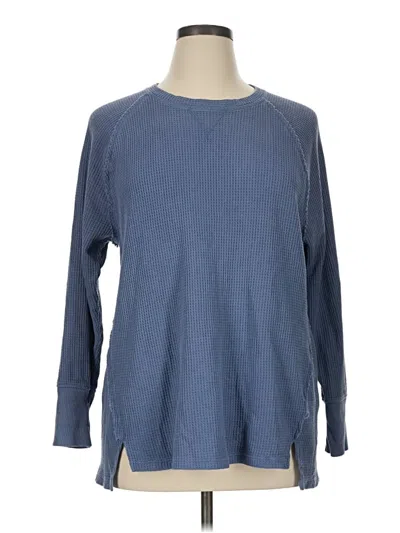 Pre-owned Terra & Sky Pullover Sweater In Blue
