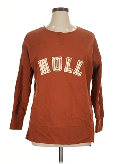 Pre-owned Terra & Sky Pullover Sweater In Brown