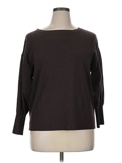 Pre-owned Terra & Sky Pullover Sweater In Brown