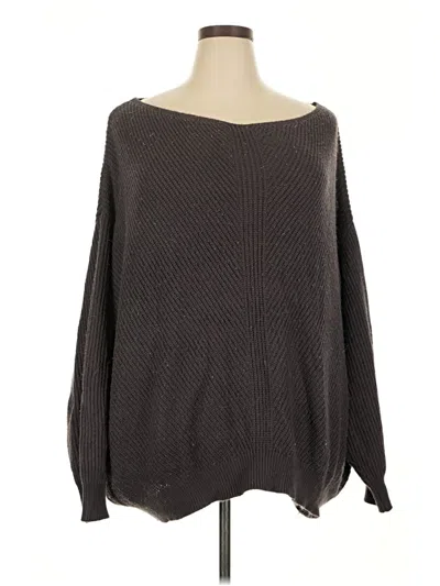 Pre-owned Terra & Sky Pullover Sweater In Brown