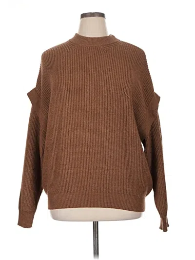 Pre-owned Terra & Sky Pullover Sweater In Brown