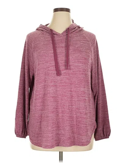Pre-owned Terra & Sky Pullover Sweater In Burgundy