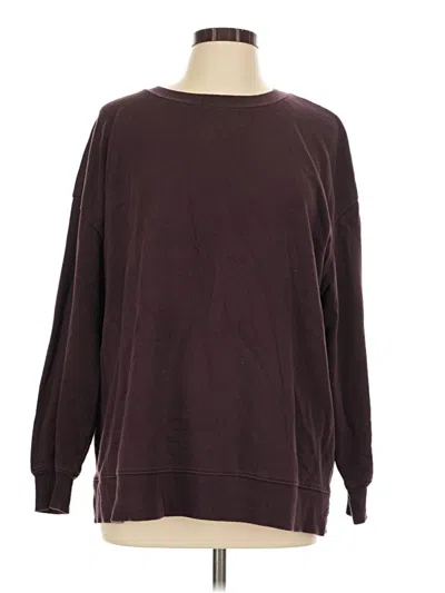 Pre-owned Terra & Sky Pullover Sweater In Burgundy