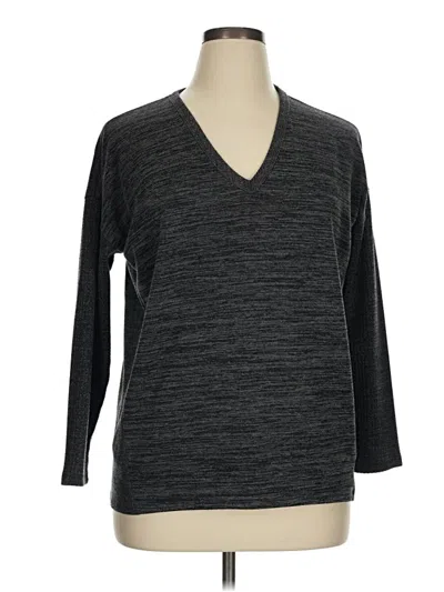 Pre-owned Terra & Sky Pullover Sweater In Gray