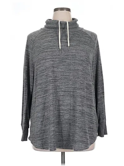 Pre-owned Terra & Sky Pullover Sweater In Gray