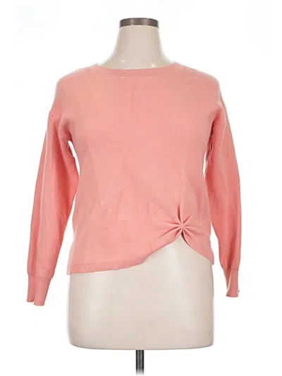 Pre-owned Terra & Sky Pullover Sweater In Pink