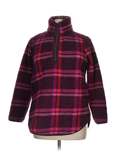 Pre-owned Terra & Sky Pullover Sweater In Purple