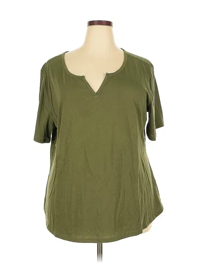 Pre-owned Terra & Sky Short Sleeve T-shirt In Green