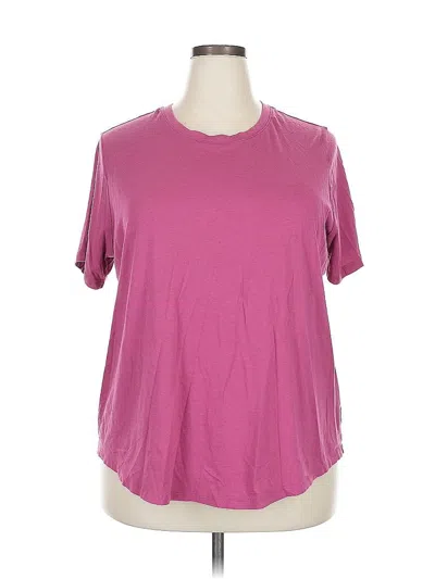 Pre-owned Terra & Sky Short Sleeve T-shirt In Pink