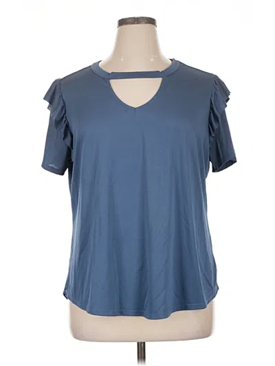 Pre-owned Terra & Sky Short Sleeve T-shirt In Blue