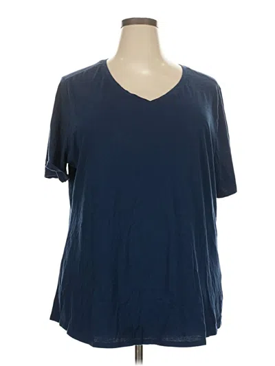 Pre-owned Terra & Sky Short Sleeve T-shirt In Blue