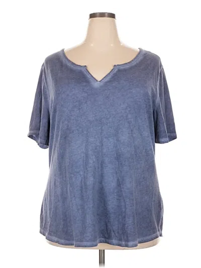 Pre-owned Terra & Sky Short Sleeve T-shirt In Blue