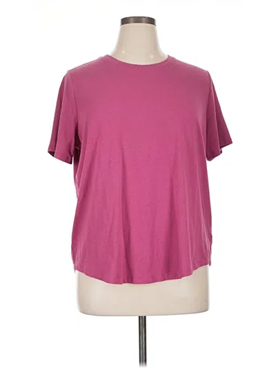 Pre-owned Terra & Sky Short Sleeve T-shirt In Burgundy
