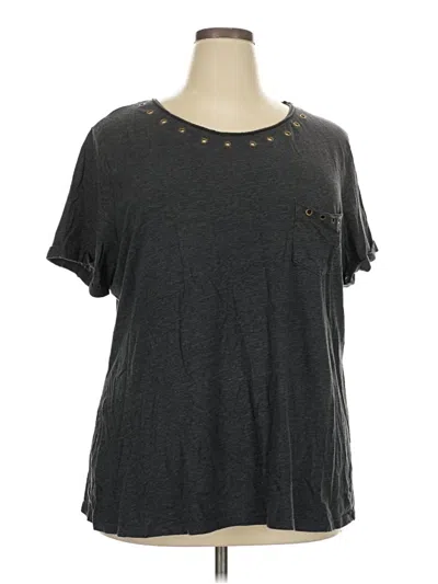 Pre-owned Terra & Sky Short Sleeve T-shirt In Gray