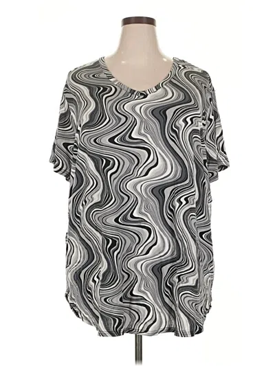 Pre-owned Terra & Sky Short Sleeve T-shirt In Gray