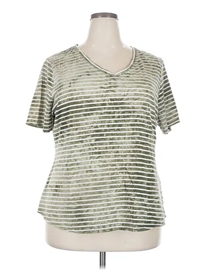 Pre-owned Terra & Sky Short Sleeve T-shirt In Green
