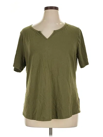 Pre-owned Terra & Sky Short Sleeve T-shirt In Green