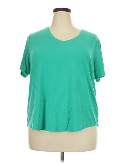 Pre-owned Terra & Sky Short Sleeve T-shirt In Green