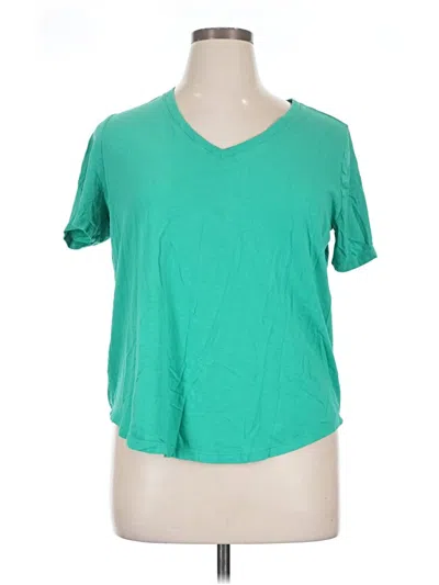 Pre-owned Terra & Sky Short Sleeve T-shirt In Green
