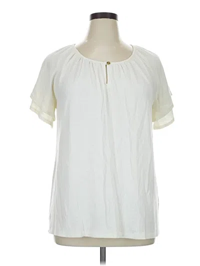 Pre-owned Terra & Sky Short Sleeve T-shirt In Ivory