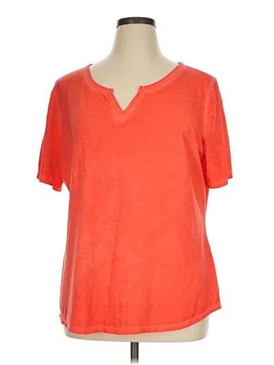 Pre-owned Terra & Sky Short Sleeve T-shirt In Orange