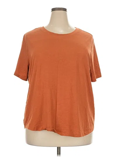 Pre-owned Terra & Sky Short Sleeve T-shirt In Orange