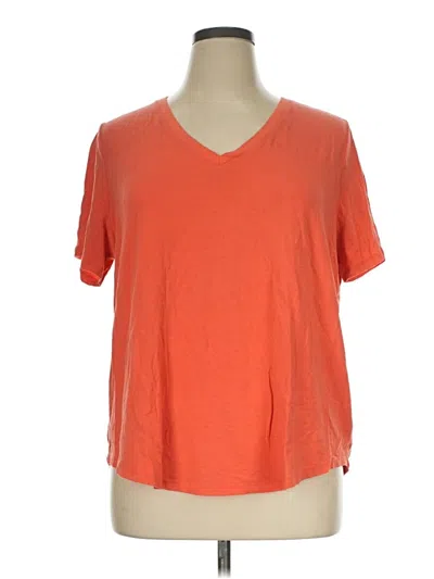 Pre-owned Terra & Sky Short Sleeve T-shirt In Orange