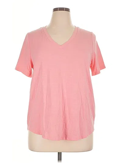 Pre-owned Terra & Sky Short Sleeve T-shirt In Pink