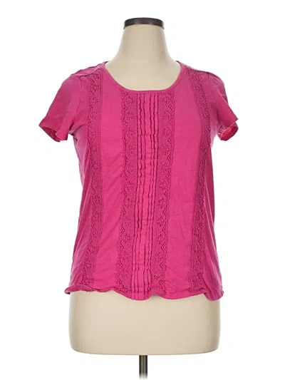 Pre-owned Terra & Sky Short Sleeve T-shirt In Pink