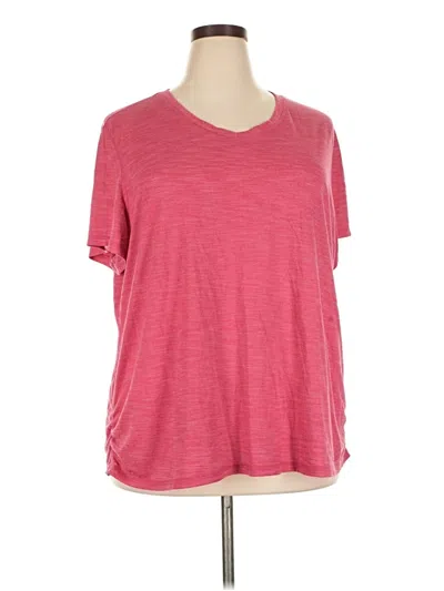 Pre-owned Terra & Sky Short Sleeve T-shirt In Pink