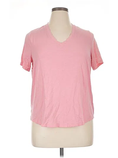 Pre-owned Terra & Sky Short Sleeve T-shirt In Pink