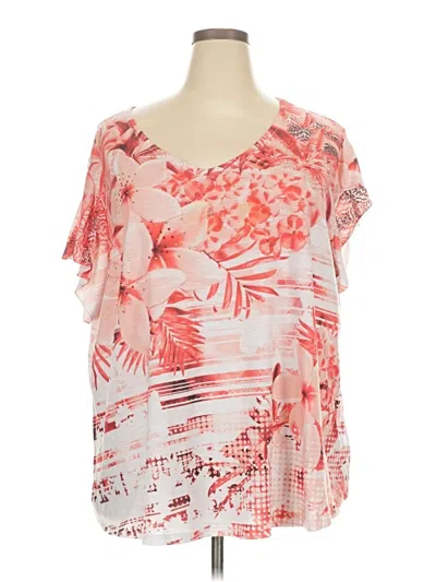 Pre-owned Terra & Sky Short Sleeve T-shirt In Red