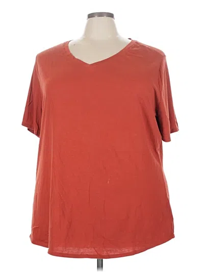 Pre-owned Terra & Sky Short Sleeve T-shirt In Red