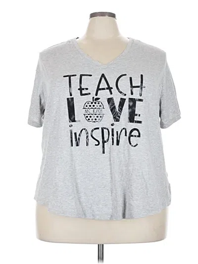 Pre-owned Terra & Sky Short Sleeve T-shirt In Silver