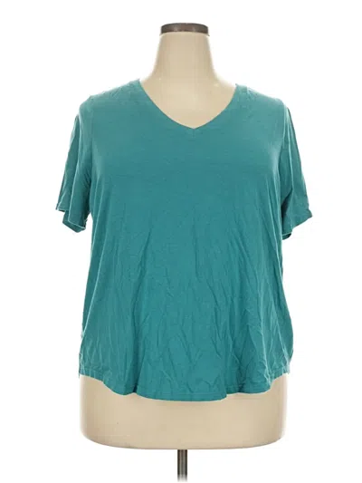 Pre-owned Terra & Sky Short Sleeve T-shirt In Teal