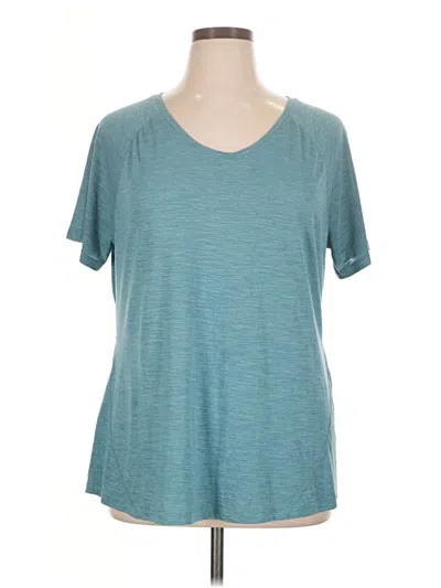 Pre-owned Terra & Sky Short Sleeve T-shirt In Teal