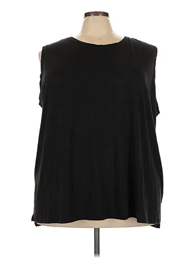 Pre-owned Terra & Sky Sleeveless T-shirt In Black