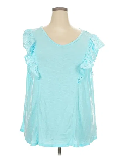 Pre-owned Terra & Sky Sleeveless T-shirt In Blue