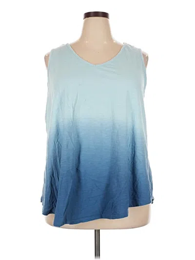 Pre-owned Terra & Sky Sleeveless T-shirt In Blue