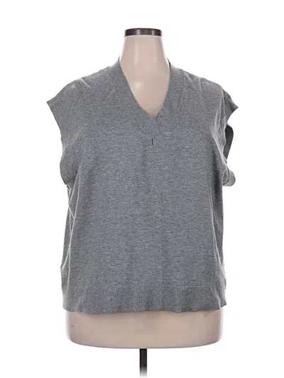 Pre-owned Terra & Sky Sleeveless T-shirt In Gray