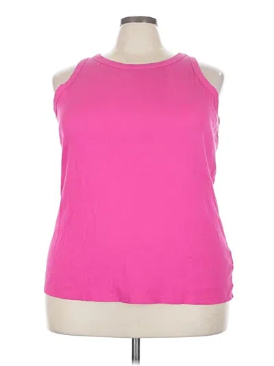 Pre-owned Terra & Sky Sleeveless T-shirt In Pink