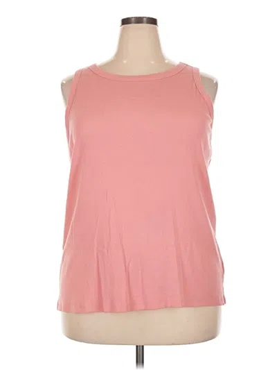 Pre-owned Terra & Sky Sleeveless T-shirt In Pink