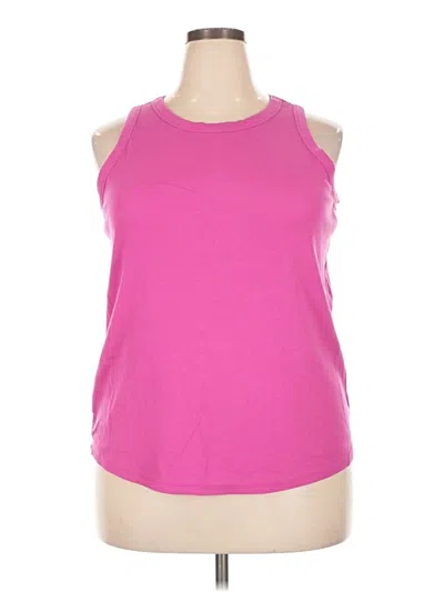 Pre-owned Terra & Sky Sleeveless T-shirt In Pink
