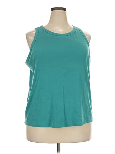 Pre-owned Terra & Sky Sleeveless T-shirt In Teal